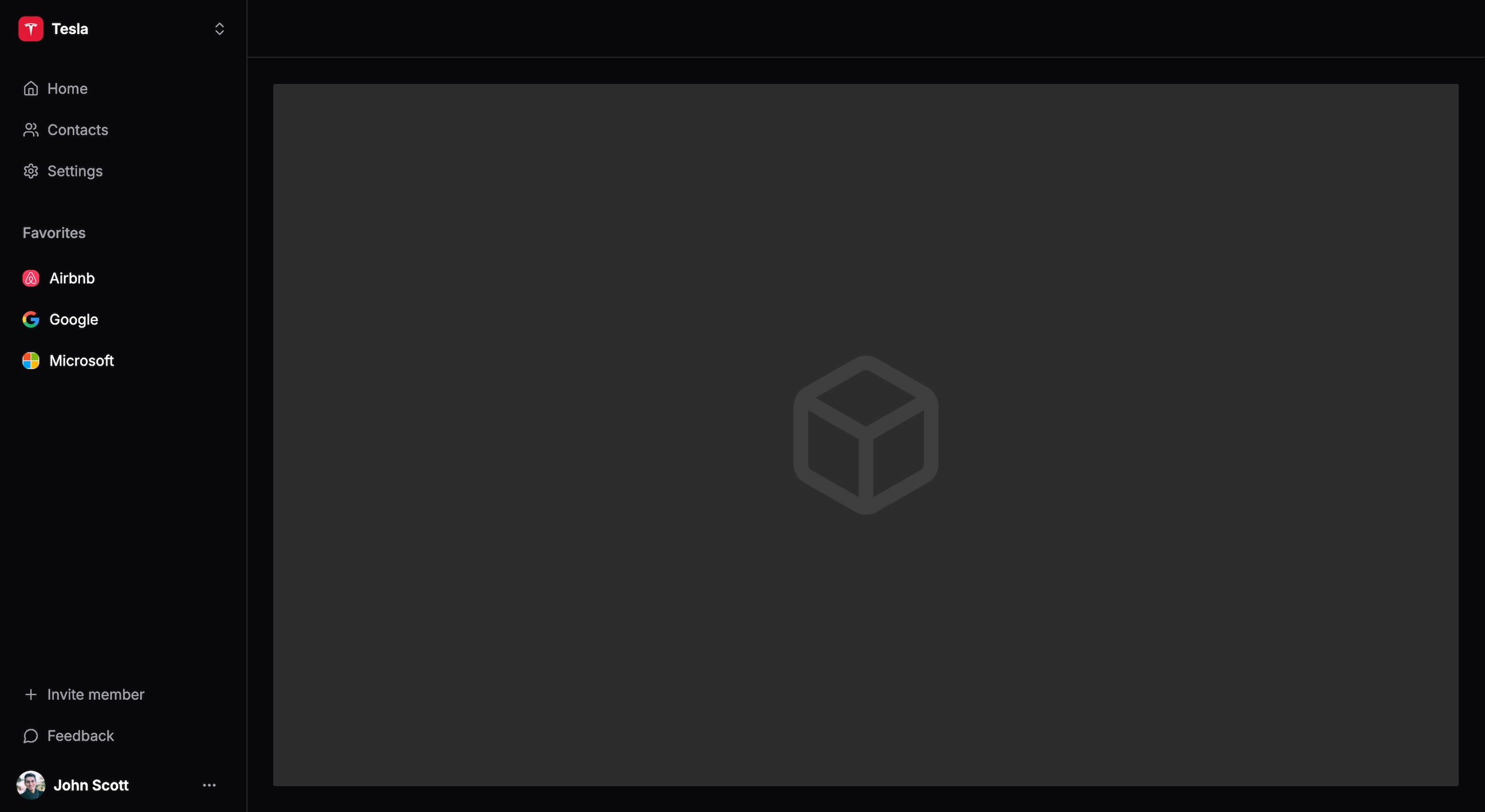 Contacts management screenshot